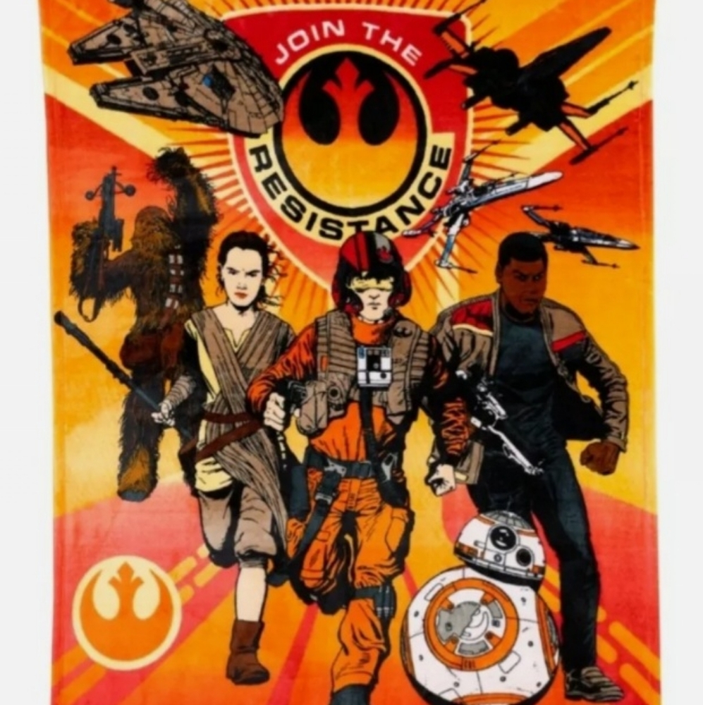 Star Wars Episode VII The Resistance throw blanket - 50" x 60" - Disney …